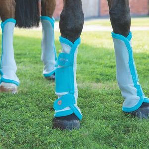 Shires Arma Fly Turnout Socks-Teal