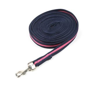 Shires Soft Feel Lunge Line - Navy/Pink