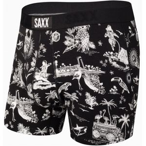 Saxx Ultra Boxerbrief with Fly - Black Astro Surf & Turf