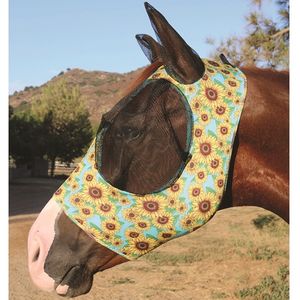 Professionals Choice Comfort fit Fly Mask- Sunflower