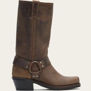Frye Women's Harness 12R Boots - Tan/Oiled Leather
