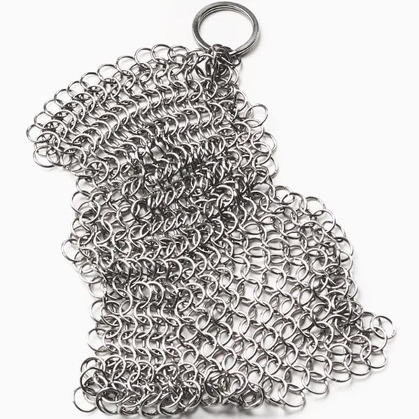 Stainless-Steel Chain Mail Scrubber by Smithey Ironware Co