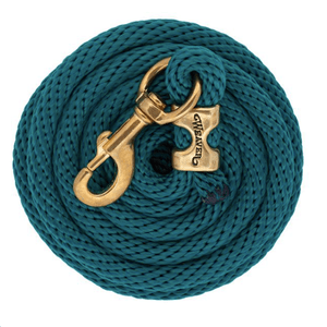 Weaver Poly Lead Rope with Solid Brass Snap - Teal