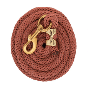 Weaver Poly Lead  Rope with Solid Brass Snap - Cinnamon