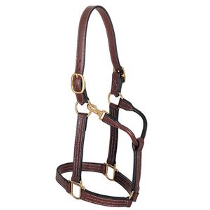 Weaver 1" Leather Halter - Mahogany