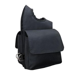 Weaver Nylon Pommel Bag - Black