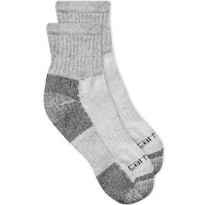 Carhartt Men's Allseason Quarter Socks (3 Pack) - Gray