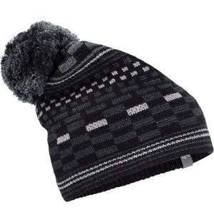 Icebreaker Unisex Flurry Pom Beanie - Black/Jet Heather