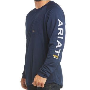 Ariat Men's Rebar Heat Fighter Long Sleeve T-Shirt - Navy