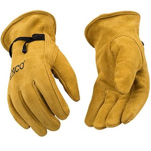 inco Suede Cowhide Driver Gloves with Pull Strap