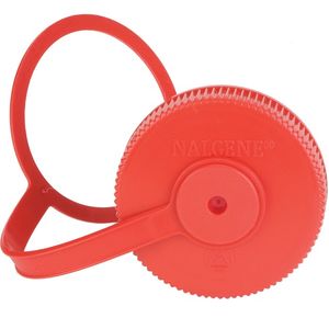 Nalgene Wide Mouth 32oz Replacement Cap with Loop - Red