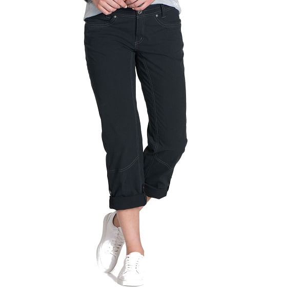 NEW Kuhl Women's Splash Roll-Up Pants 32 Black Breen - Size 4