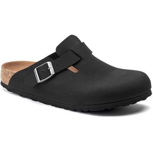 Birkenstock Boston Vegan Birkibuc Black (1020497/1020550)