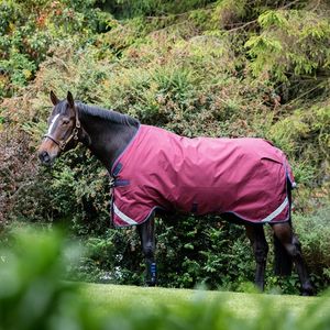 New Rambo Original Rain Sheet with Leg Arches - Burgundy/Teal/Navy