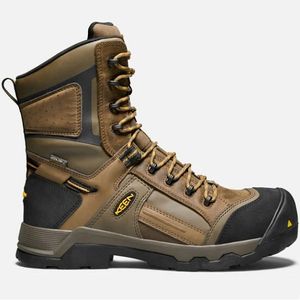 Keen Men's CSA Davenport 8" Insulated Waterproof Boots - Dark Earth
