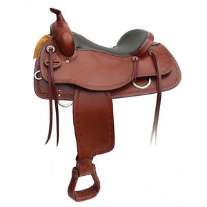 Western Rawhide Signature Cooper Trail Saddle - Brown