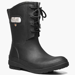 Bogs Women's Amanda II Lace Rain Boots - Black