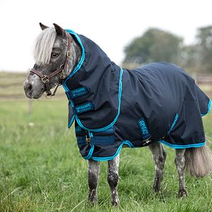 Amigo Petite Hero 6 Ripstop 200g Turnout Blanket - Navy/Electric Blue