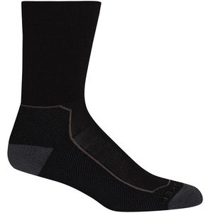 Icebreaker Women's Hike + Medium Crew Socks - Black / Monsoon / Mink