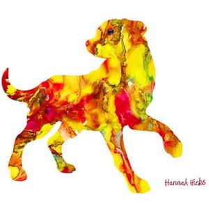 Hannah Hicks Art Cards - Playful Dog