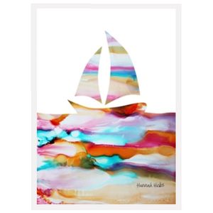 Hannah Hicks Art Cards - Sailboat