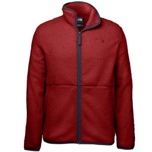 The North Face Men's Dunraven Sherpa Full Zip - Brick Red/Aviator Navy