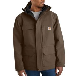 Carhartt Men's Super Dux Relaxed Fit Insulated Traditional Coat - Coffee