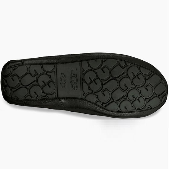 Mens black leather clearance ugg slippers