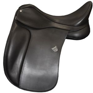 Bates Heritage Leather Dressage Saddle-Black