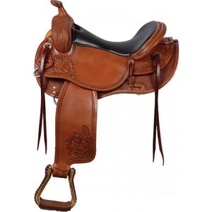 Western Rawhide Signature Trail Master Western Saddle - Dark Brown