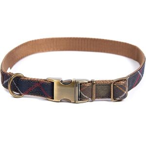 Barbour Tartan/Webbing Collar - Taupe/Pink Tartan