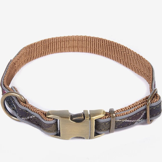 Barbour tartan dog collar small on sale