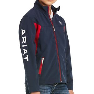 Ariat Kids' New Team Softshell Jacket - Navy/Red