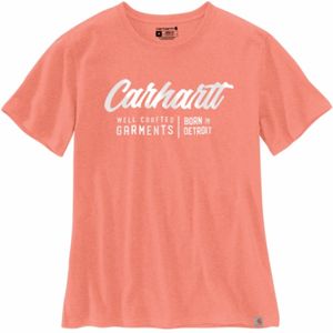 Carhartt Women's Loose Fit Heavyweight Short Sleeve Crafted Graphic T-Shirt - Hibiscus Heather