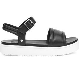 Ugg Women's  Zayne Ankle Strap Sandal -  Black Leather