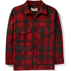 Filson Men's Mackinaw Cruiser Wool Jacket - Redblack