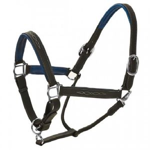 Ovation Richtan Padded Halter - Black/Blue