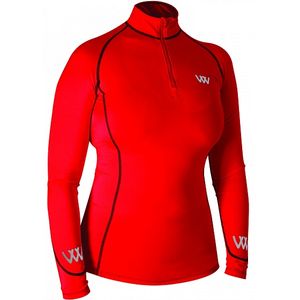 Woof Wear Women's  Color Fusion Performance Shirt -Brick  Red
