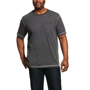 Ariat Men's Rebar Workman Tee - Charcoal