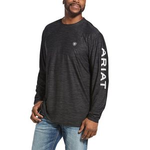 Ariat Men's Charger Logo Tee - Charcoal