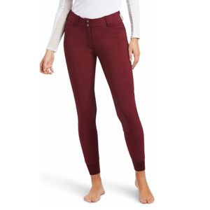 Ariat Women's Prelude Knee Patch Breech - Zinfandel