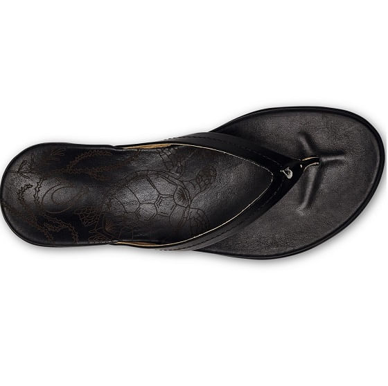 Olukai W Honu Black/black Blk/blk - Welcome to Apple Saddlery |   | Family Owned Since 1972