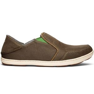 Olukai Men's  Nohea   Mesh Slip-On Shoes - Mustang/lime Peel