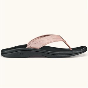 Olukai Women's  'Ohana Beach Sandals -  Petal Pink/Black