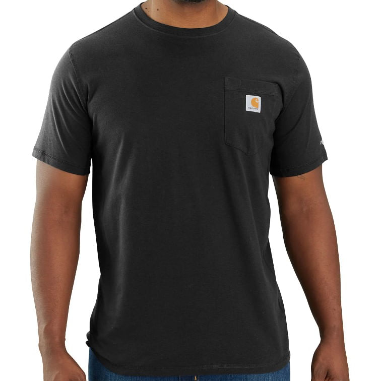 Carhartt M Force Rlx Fit Midw Ss-black Blk