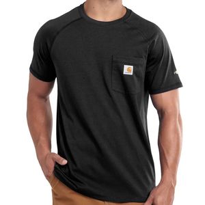 Carhartt Men's Force Relaxed Fit Midweight Short-Sleeve Pocket T-Shirt - Black