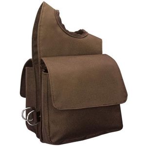 Weaver Nylon Pommel Bag - Brown