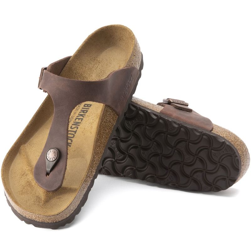 BIRKENSTOCK GIZEH UNISEX DESERT SOIL BLACK SOFT FOOTBED