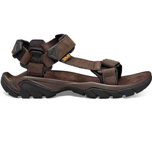 Teva Men's Terra FI5 Universal Leather Sandals - Turkish Coffee