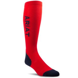 Ariat Unisex AriatTEK Performance Socks - Red